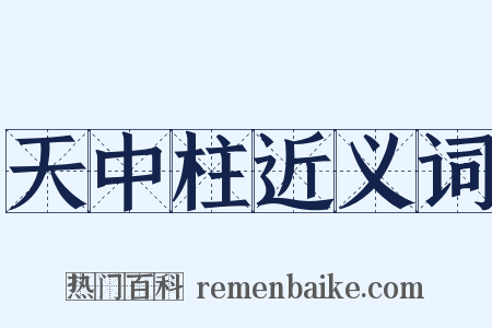 天中柱近义词是什么意思的图片